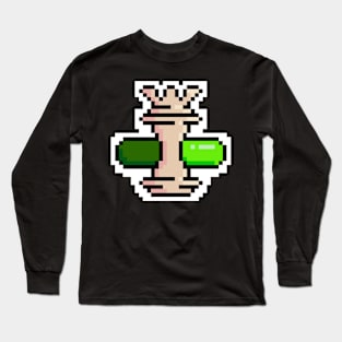 The Queen's Vice Pixel Art Long Sleeve T-Shirt